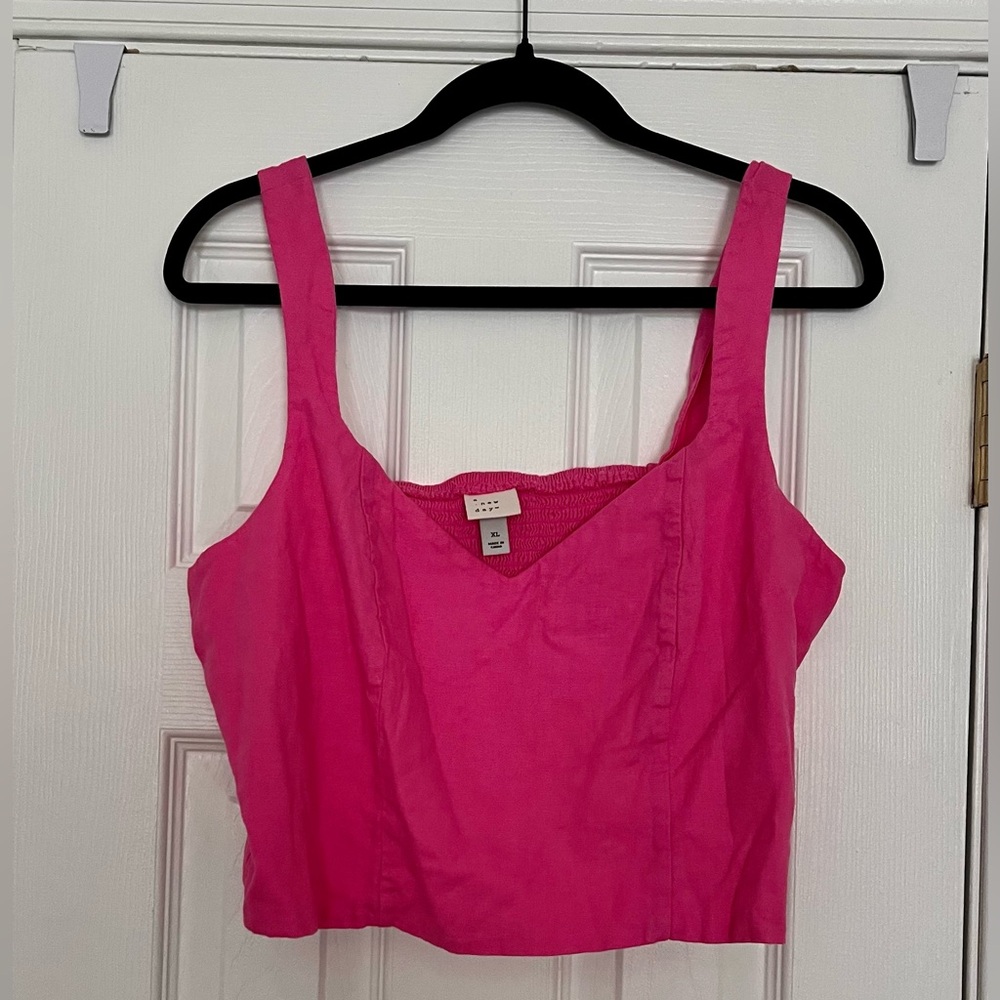 Hot Pink Cropped Tank